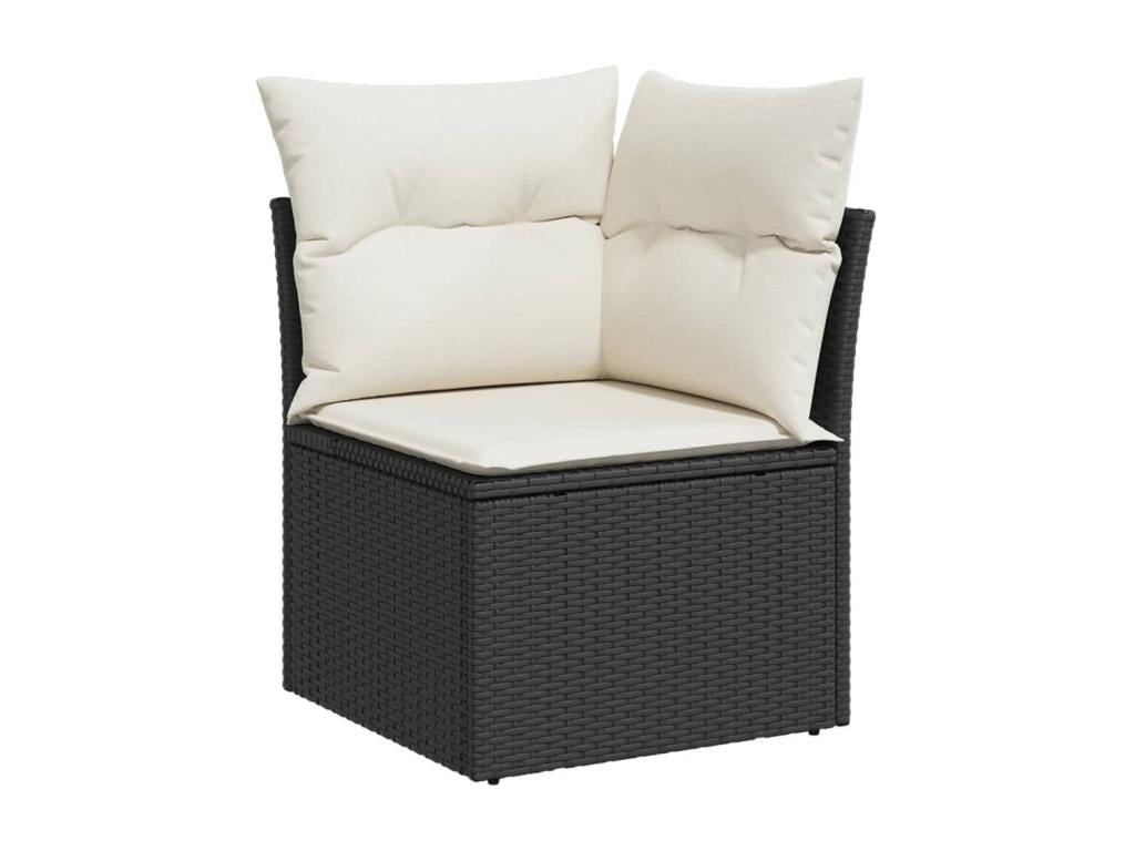 Black Woven Resin Wicker Outdoor Furniture Set - dlz1766585778183