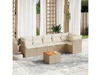 Beige Woven Resin Wicker Outdoor Furniture Set - dlz1766585216396