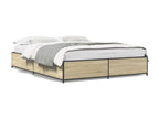 Natural Engineered Wood Bed Frame, 120 x 190 cm