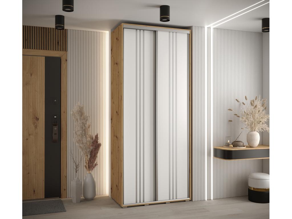 White Wardrobe, 100 x 45 x 235.2 cm