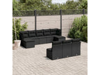 Black Woven Resin Wicker Outdoor Furniture Set - dlz1766585988693