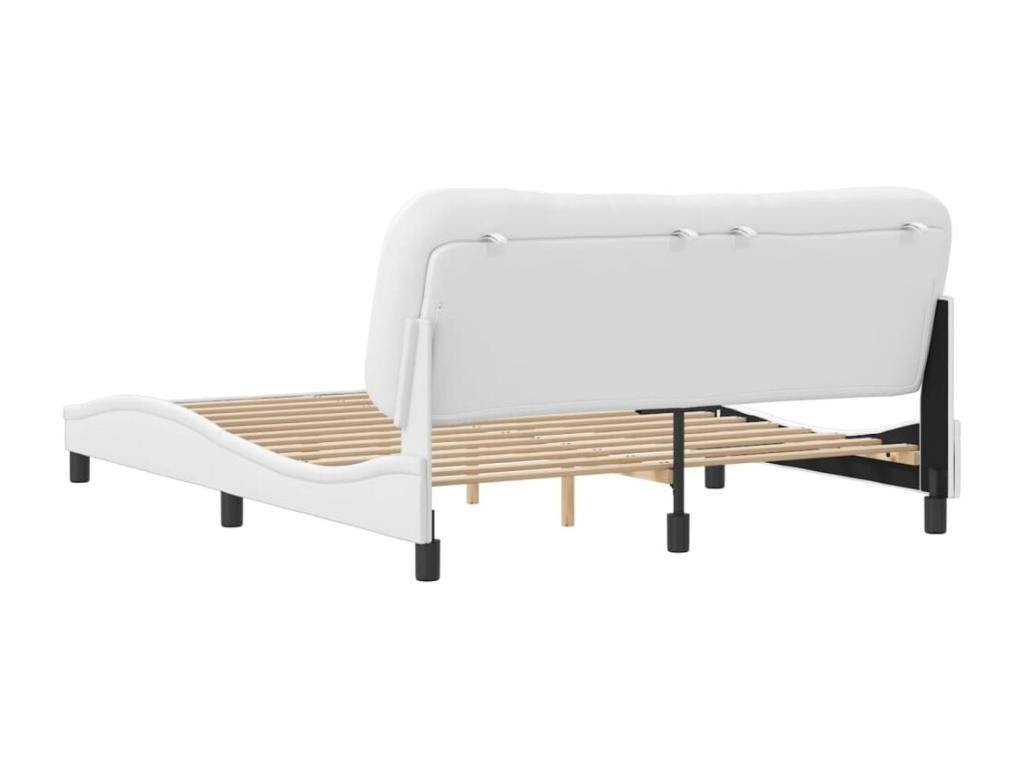 White Faux Leather Mattress, 160 x 200 cm
