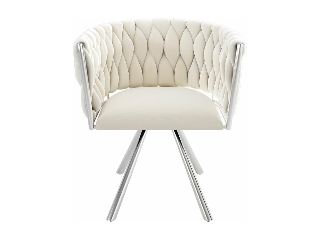 Beige Metal Chair