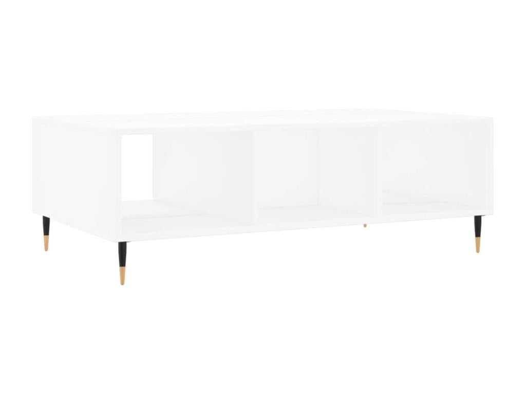 White Engineered Wood Coffee Table, 104 x 60 x 35 cm