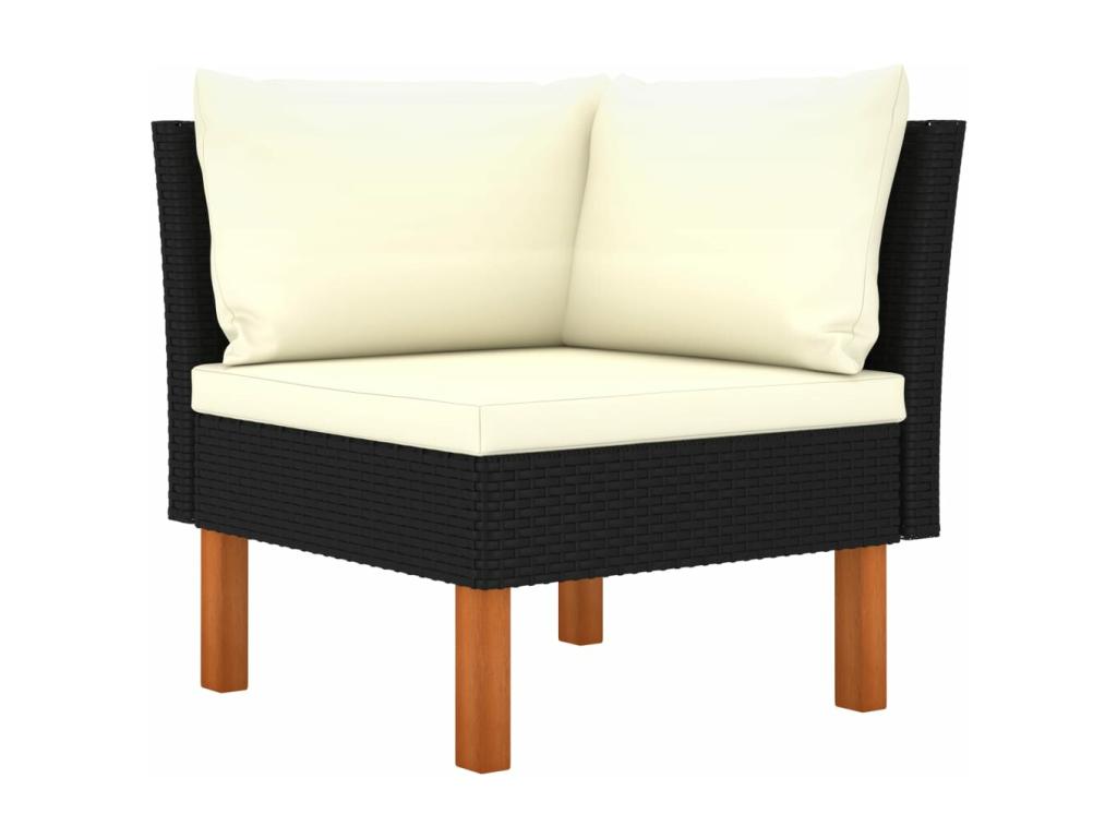 Black Woven Resin Wicker Outdoor Furniture Set - dlz1766586011822