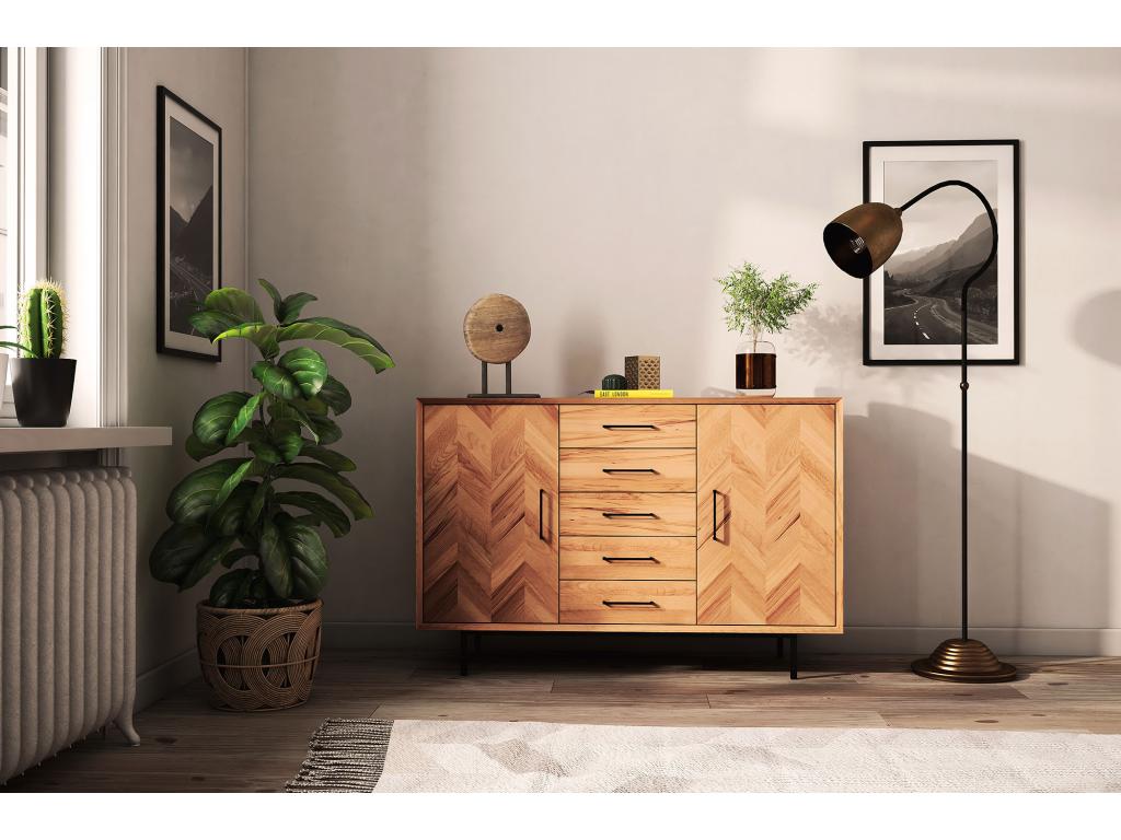 Natural Solid Wood Dresser