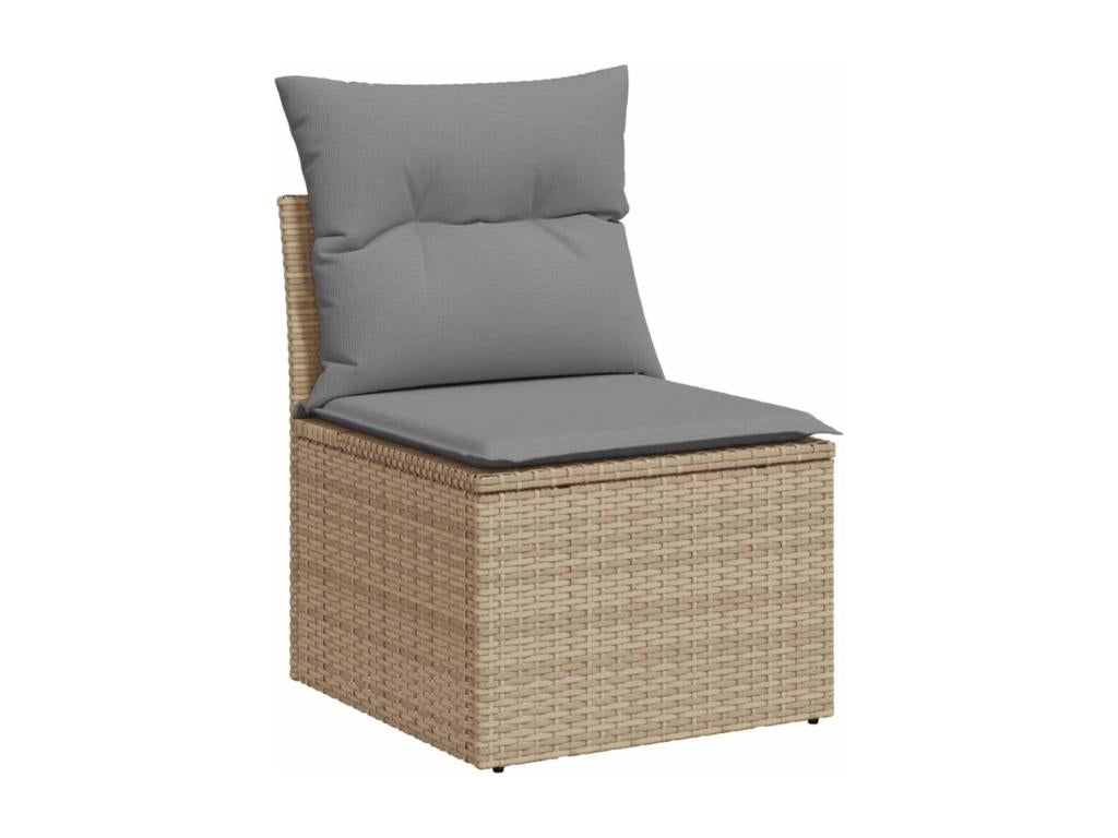 Beige Woven Resin Wicker Outdoor Furniture Set - dlz1766585554043