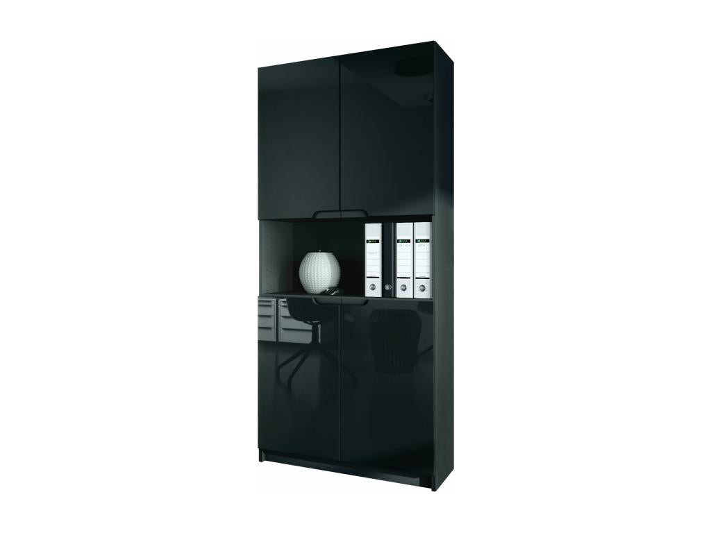 Black Wardrobe, 82 x 184 x 37 cm