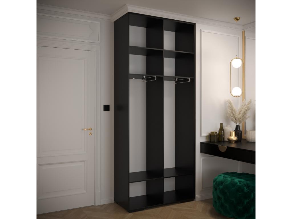 Black Wardrobe, 100 x 47 x 236.7 cm
