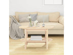 Brown Solid Wood Coffee Table, 80 x 45 x 45 cm