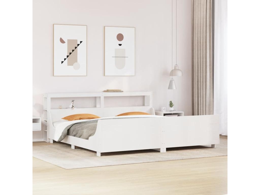 White Solid Wood Mattress, 200 x 200 cm