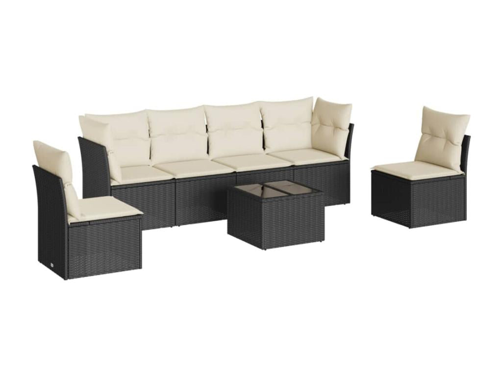 Black Woven Resin Wicker Outdoor Furniture Set - dlz1766585809139