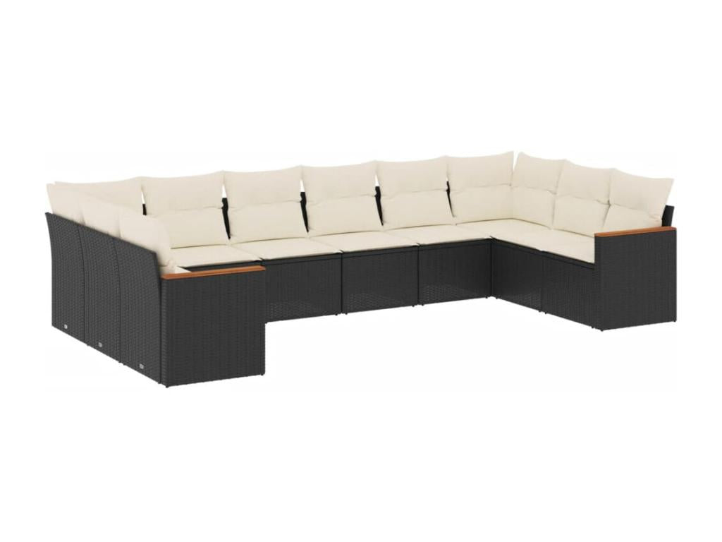 Black Woven Resin Wicker Outdoor Furniture Set - dlz1766585300089