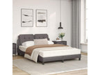 Gray Faux Leather Mattress, 140 x 200 cm