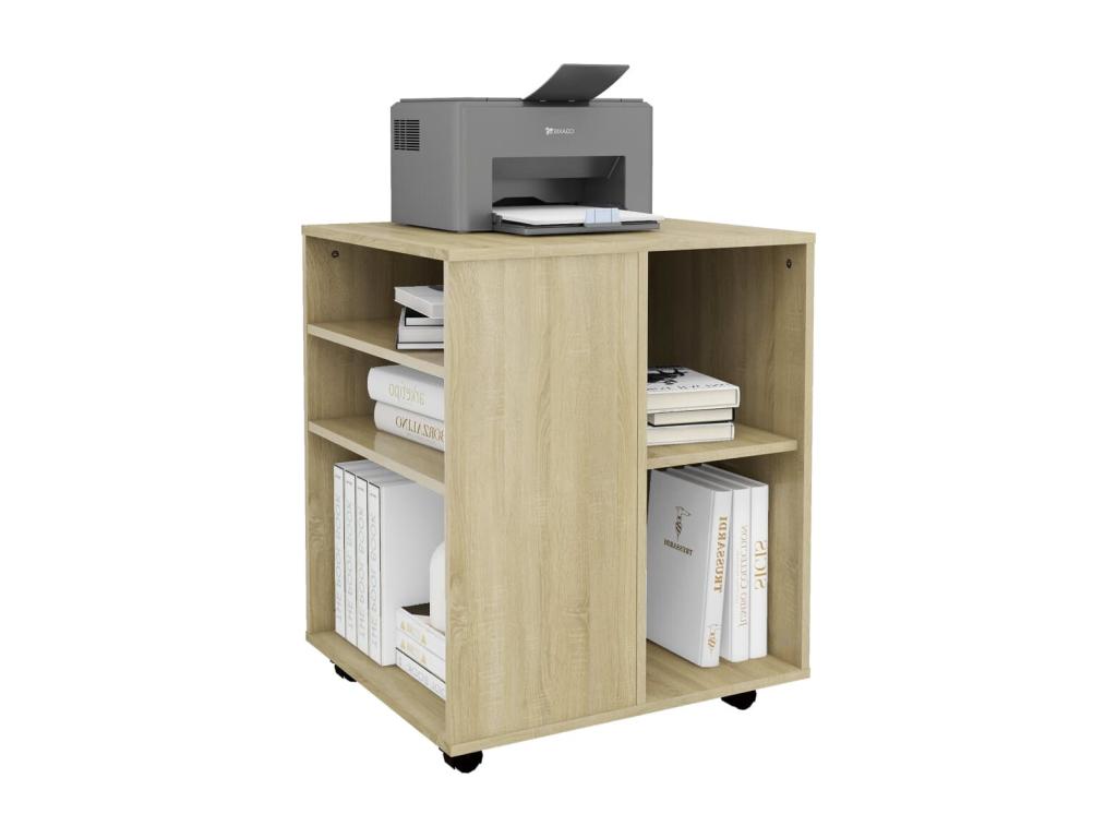 Brown Engineered Wood Wardrobe, 60 x 53 x 72 cm