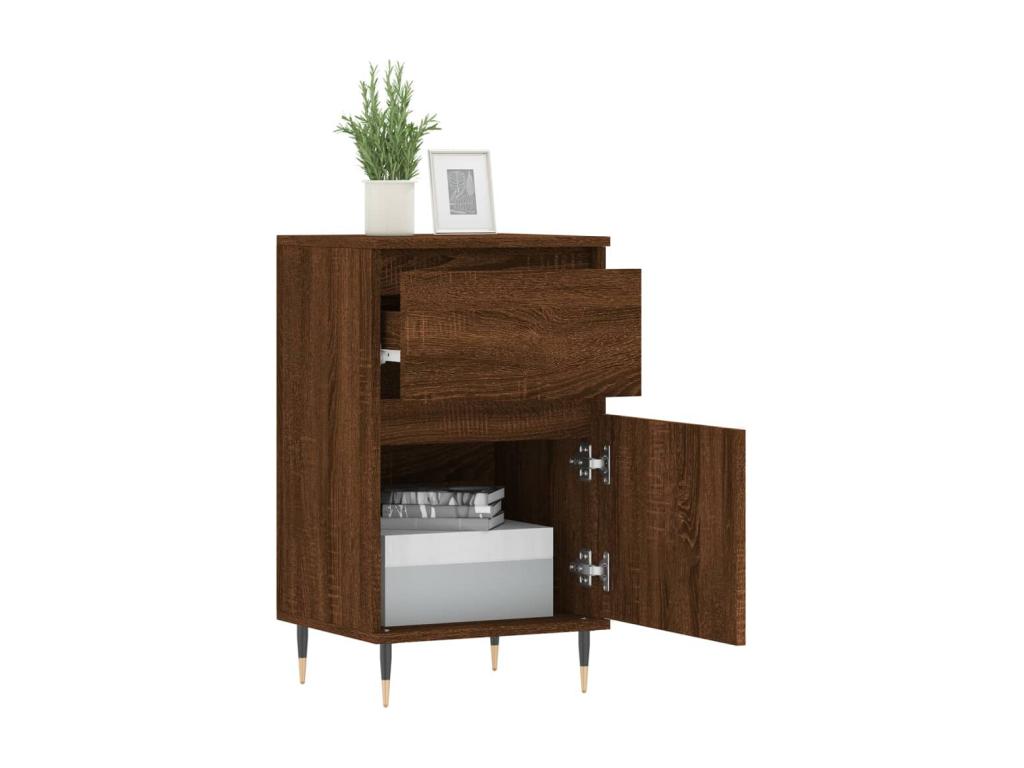 Brown Engineered Wood Sideboard, 40 x 35 x 70 cm