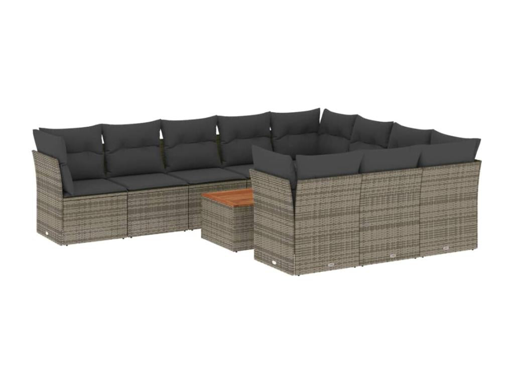 Gray Woven Resin Wicker Outdoor Furniture Set - dlz1766585774245