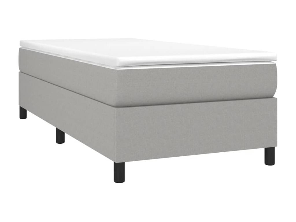 Gray Fabric Bed, 90 x 190 cm