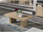Natural Oak Wood Coffee Table - dlz1766585779135