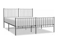 Black Metal Bed Frame, 160 x 200 cm