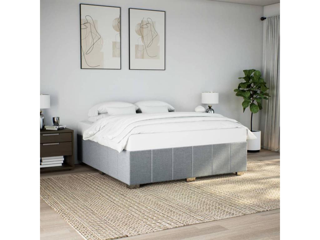 Gray Fabric Mattress, 180 x 200 cm