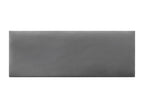 Gray Velvet Bed, 135 x 140 x 120 cm