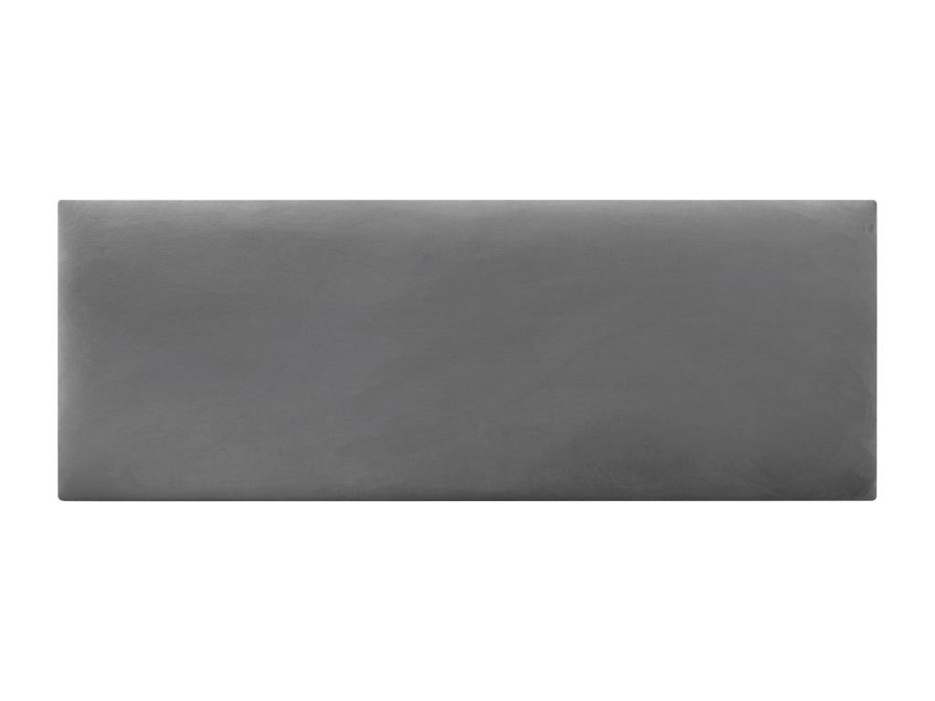 Gray Velvet Bed, 135 x 140 x 120 cm