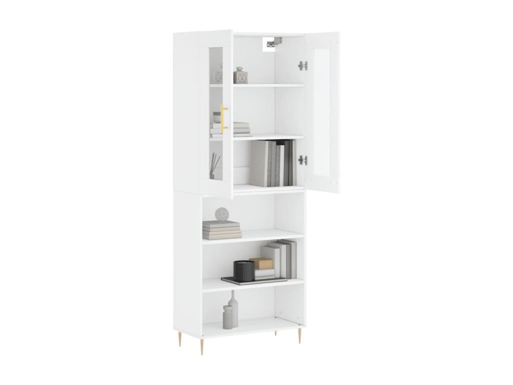 White Engineered Wood Sideboard, 69.5 x 34 x 180 cm - dlz1766586002431