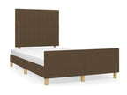Brown Fabric Bed Frame, 120 x 200 cm