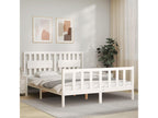 White Solid Wood Bed Frame