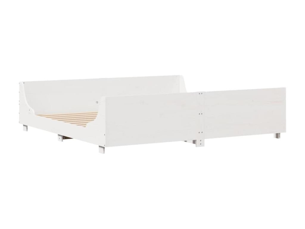 White Solid Wood Mattress, 200 x 200 cm