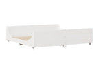 White Solid Wood Mattress, 200 x 200 cm