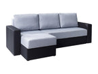 Gray Sofa, 233 x 140 x 79 cm