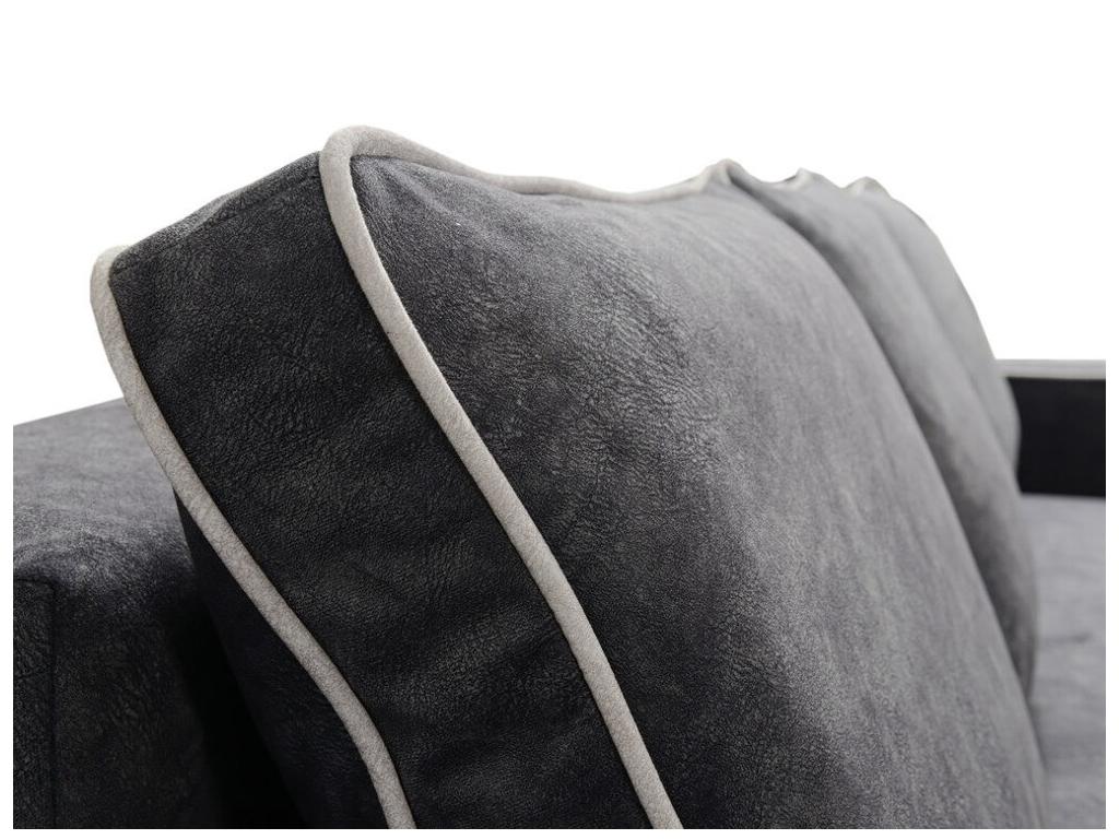 Gray Sofa Bed, 91 x 230 x 92 cm