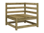 Brown Pine Wood Outdoor Furniture Set - dlz1766585461563