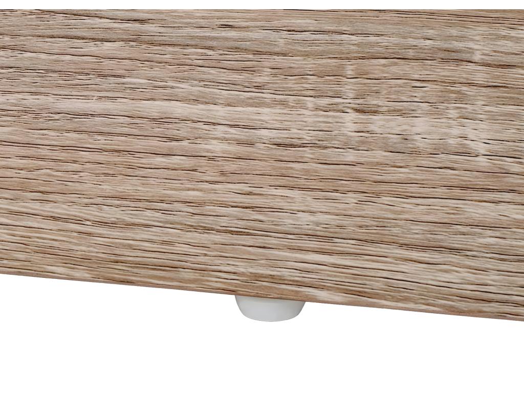 Brown Metal Coffee Table, 44 x 120 cm