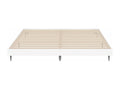White Engineered Wood Bed Frame, 200 x 200 cm