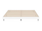 White Engineered Wood Bed Frame, 200 x 200 cm