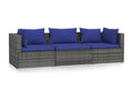 Gray Woven Resin Wicker Sofa - dlz1766585684410