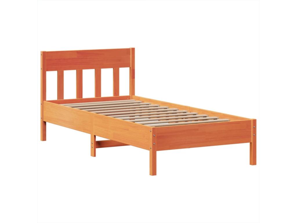 Brown Pine Wood Mattress, 90 x 200 cm