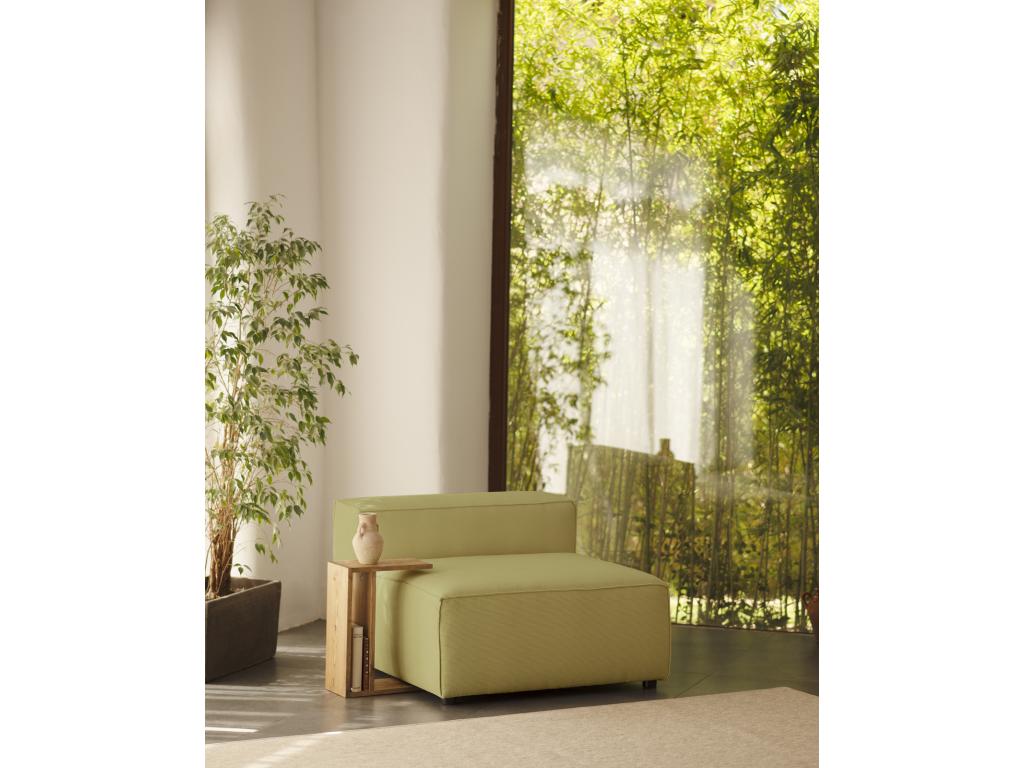 Green Velvet Accent Chair, 110 x 90 cm