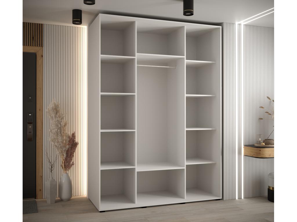 White Wardrobe, 180 x 60 x 235.2 cm