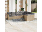 Beige Woven Resin Wicker Outdoor Furniture Set - dlz1766585259269
