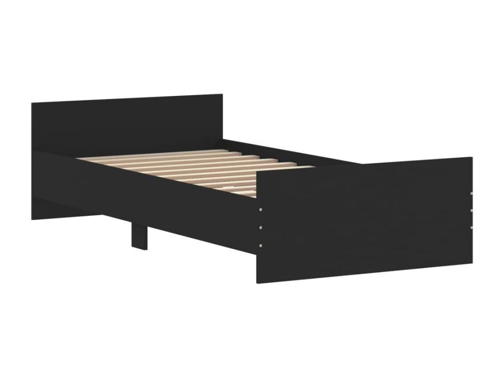 Black Engineered Wood Mattress, 100 x 200 cm