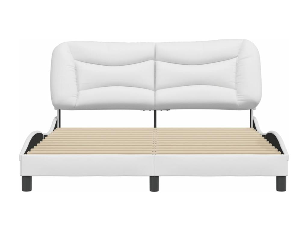 White Faux Leather Mattress, 160 x 200 cm