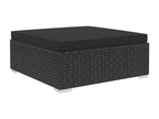 Black Outdoor Furniture Set, 70 x 70 x 52.5 cm
