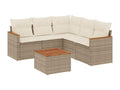 Beige Woven Resin Wicker Outdoor Furniture Set - dlz1766585673110