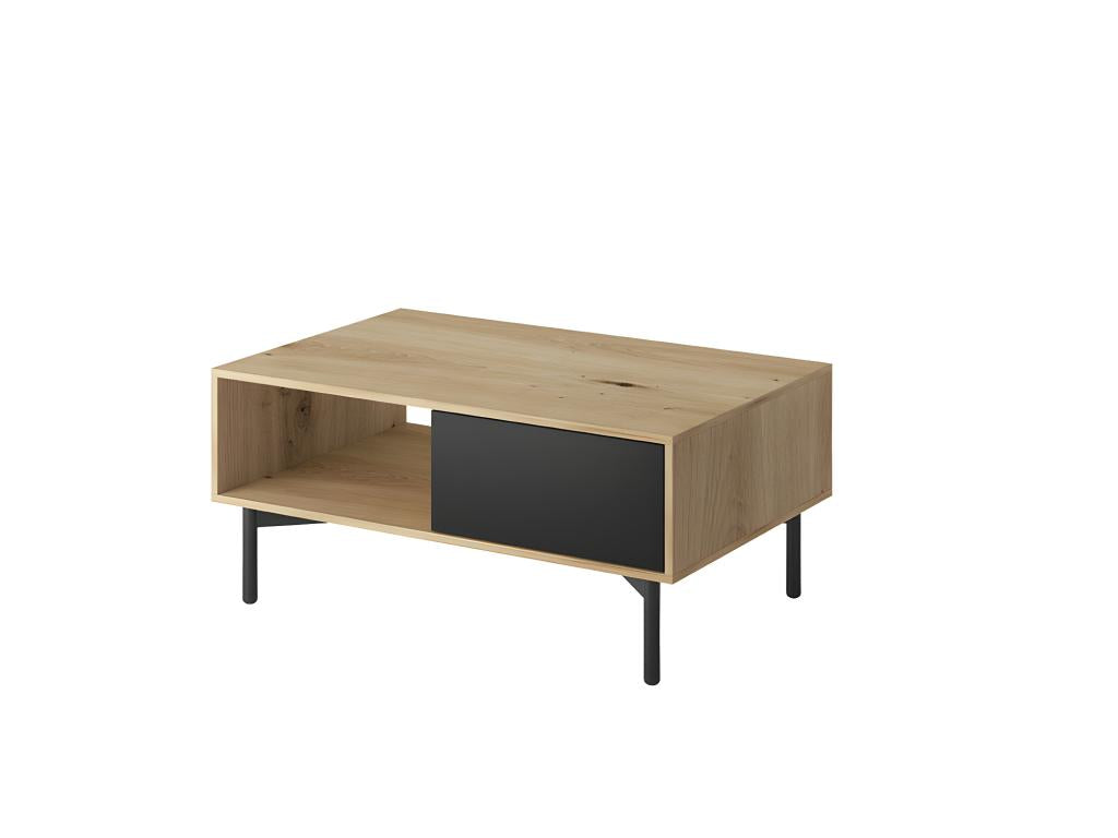 Black Coffee Table, 102 x 68 x 46 cm