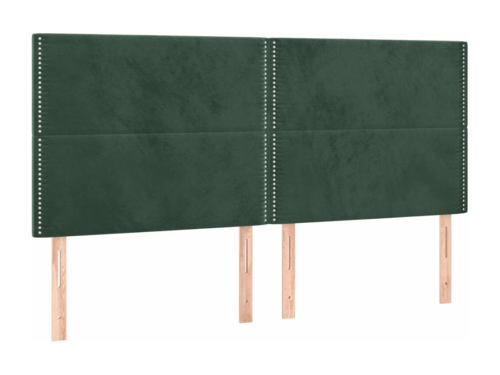 Green Velvet Bed, 90 x 5 x 78 cm