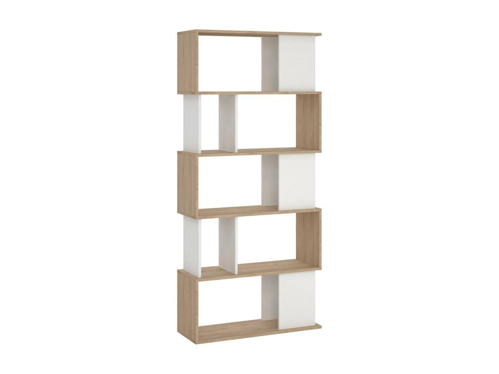 Beige Oak Wood Bookcase, 80 x 30 cm